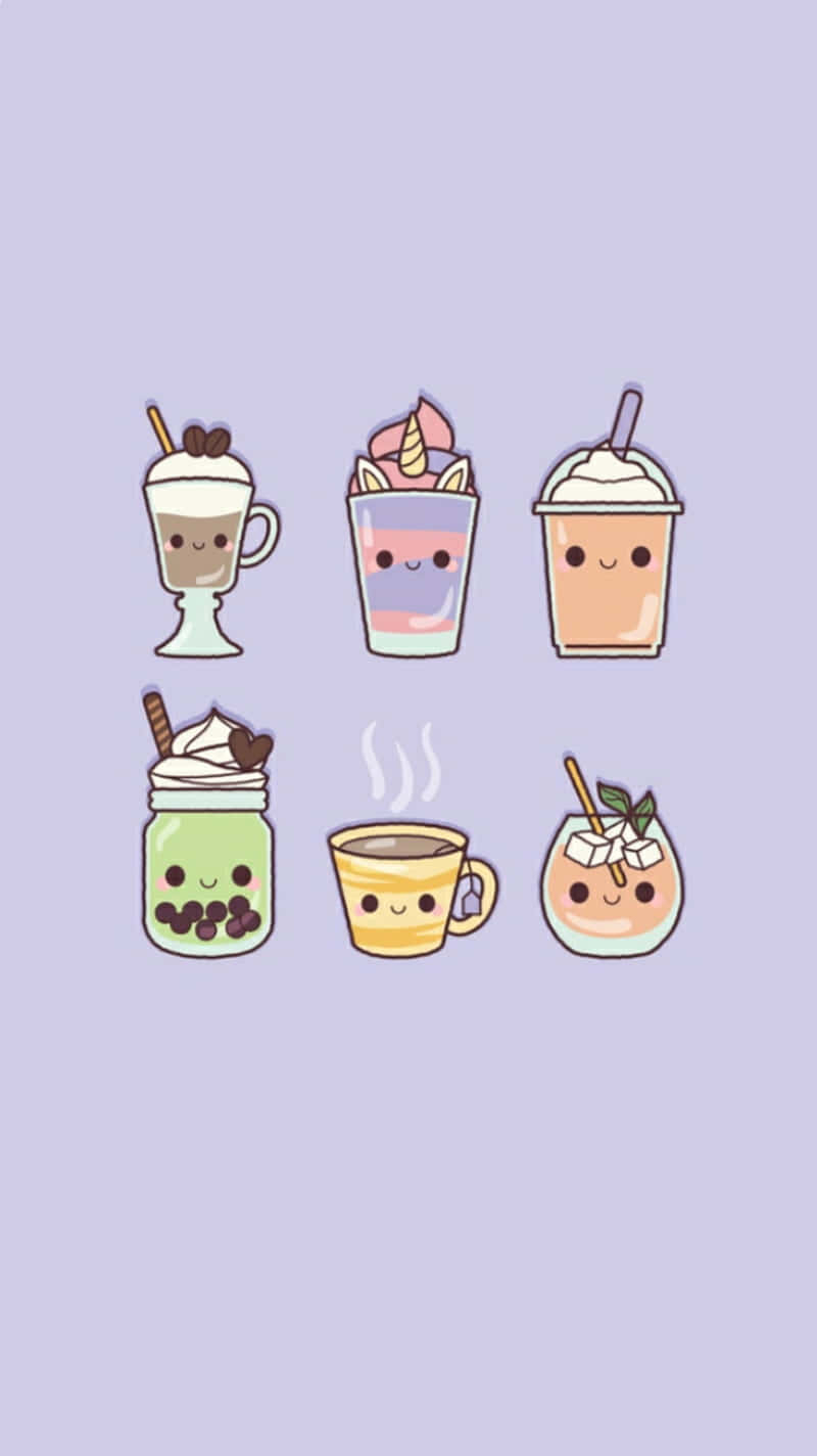 800x1430 Download Cute Boba With Different Drinks Wallpaper, Phone