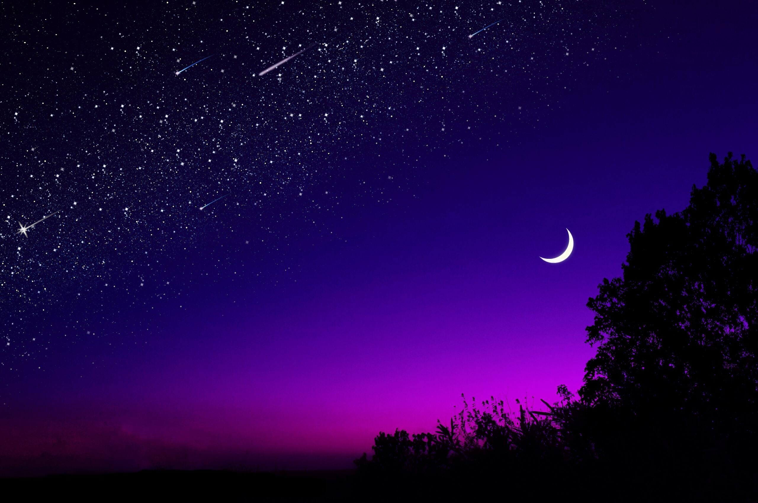 2560x1700 Beautiful Purple Moon Wallpaper Free Beautiful Purple Moon Background, Desktop