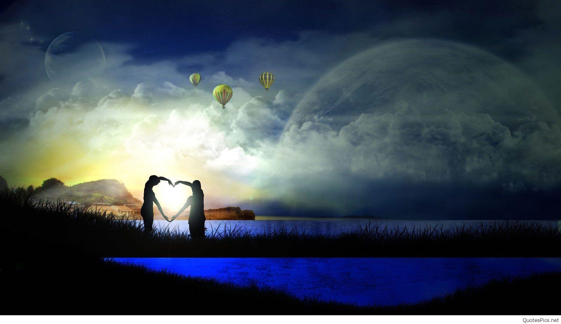 1920x1110 Fantasy Couple Love Animated Full Screen High Resolution Wallpaper Free Desktop Background Image Download. Romantic Wallpaper, Love Couple Image, Love Wallpaper, Desktop