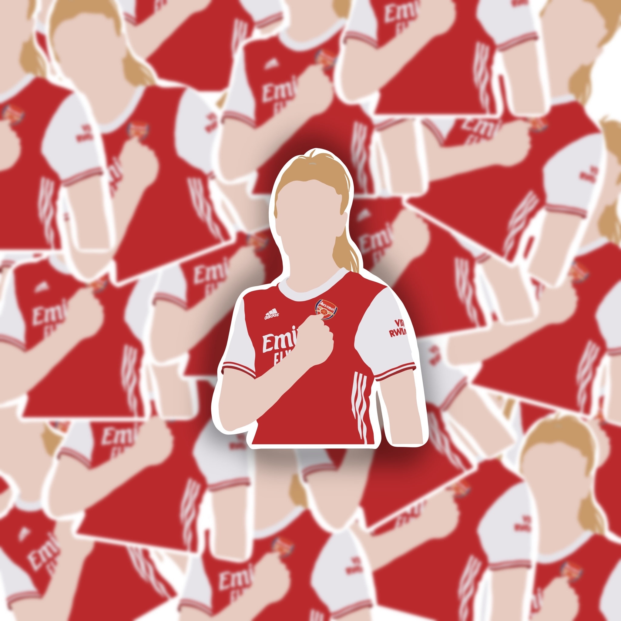 2050x2050 Leah Williamson Arsenal Sticker, Phone