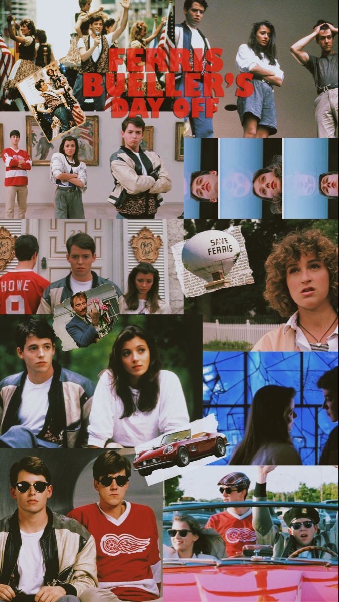 680x1200 Ferris Bueller's Day Off 80's movie. Movie collage, Ferris bueller, 80s movies, Phone