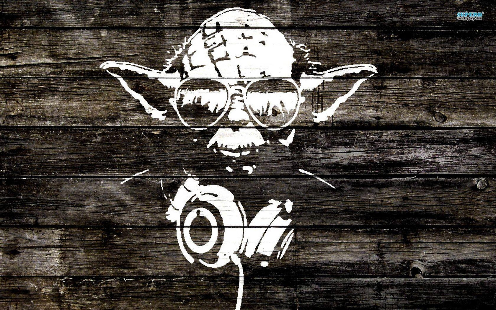 1680x1050 Yoda wood graffiti wallpaper wallpaper - #, Desktop