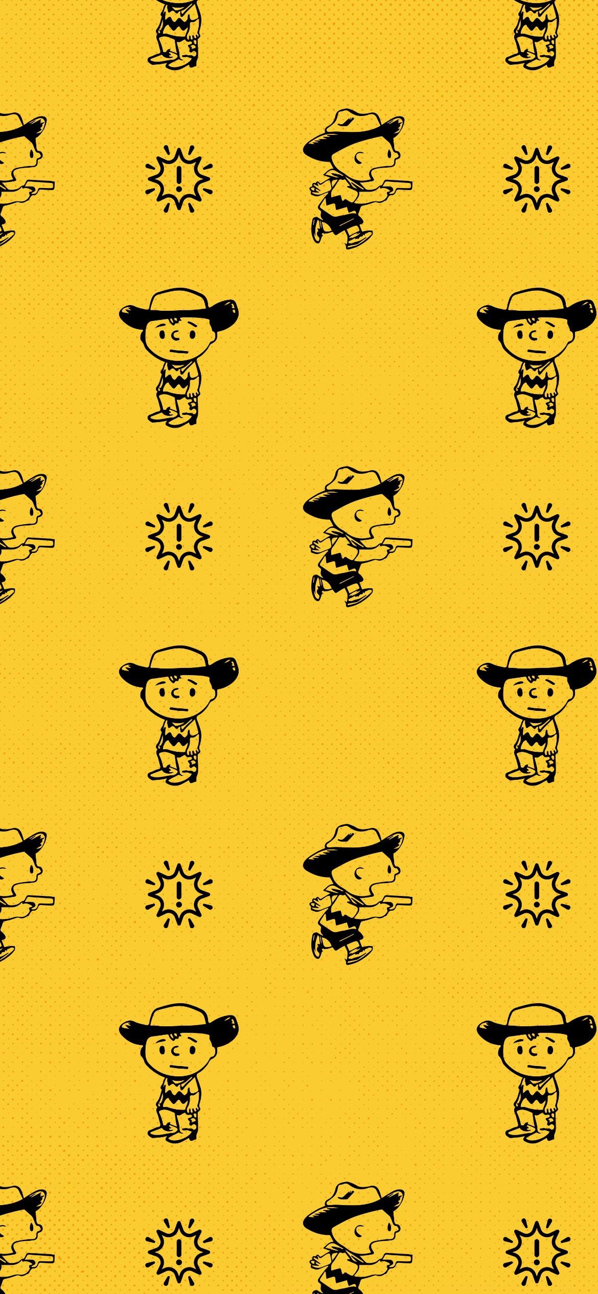 1170x2540 I made an iPhone wallpaper with Cowboy Charlie Brown, Phone