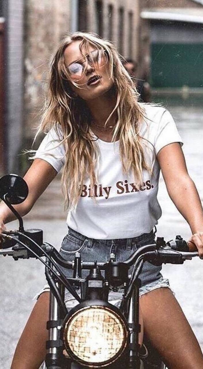 710x1280 Biker girl wallpaper, Phone