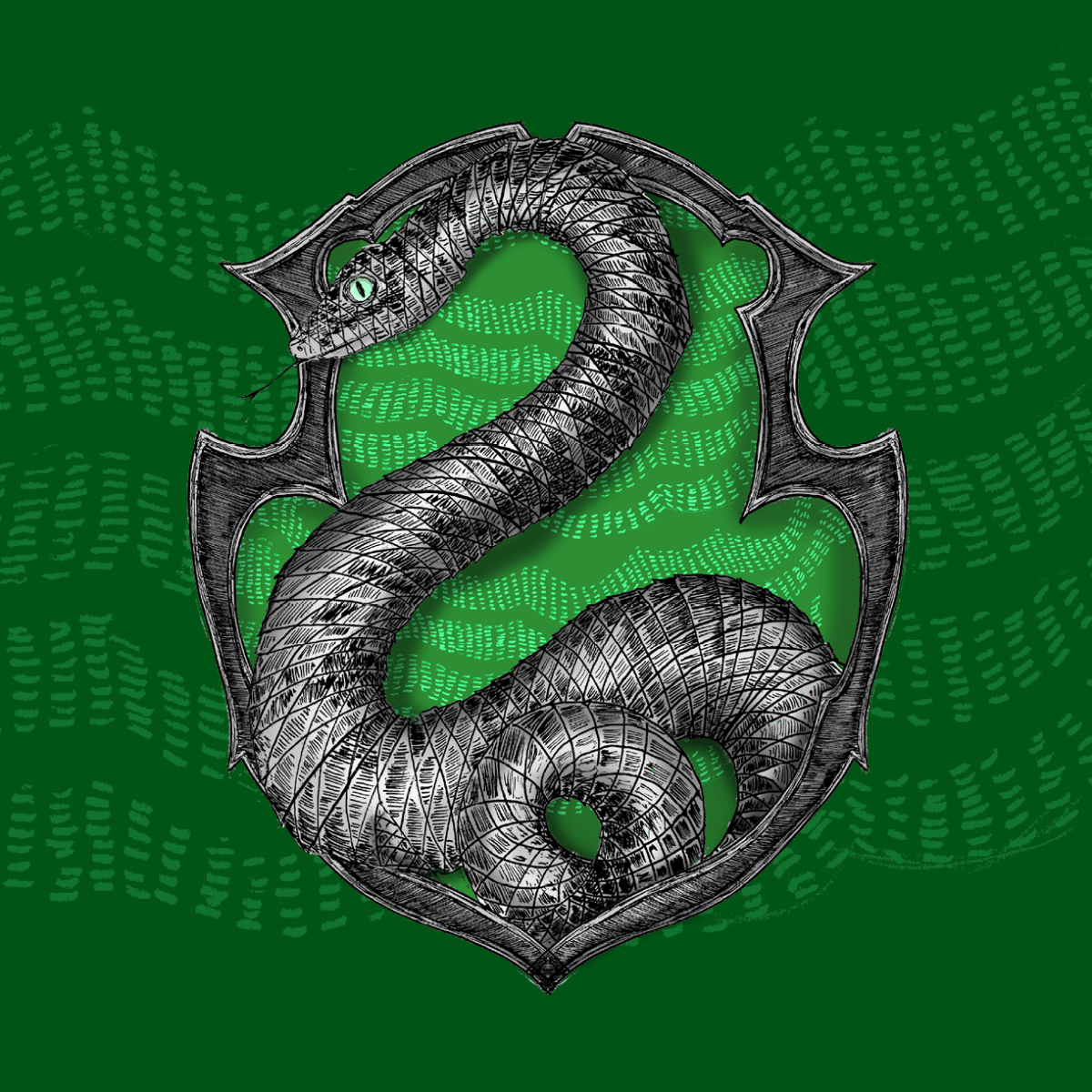 1200x1200 Hogwarts houses: Slytherin, Phone