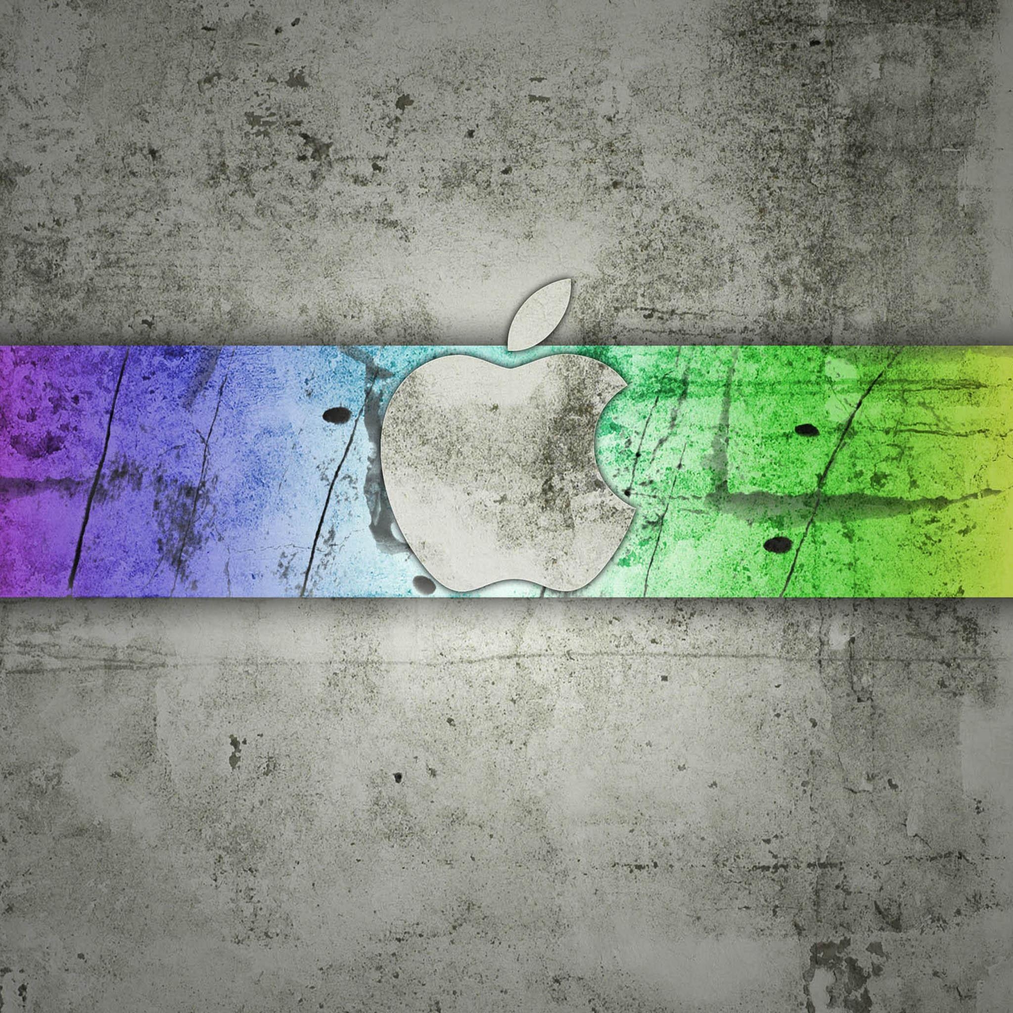 2050x2050 Concrete Apple Logo 2048×2048 iPad Wallpaper And Background, Phone