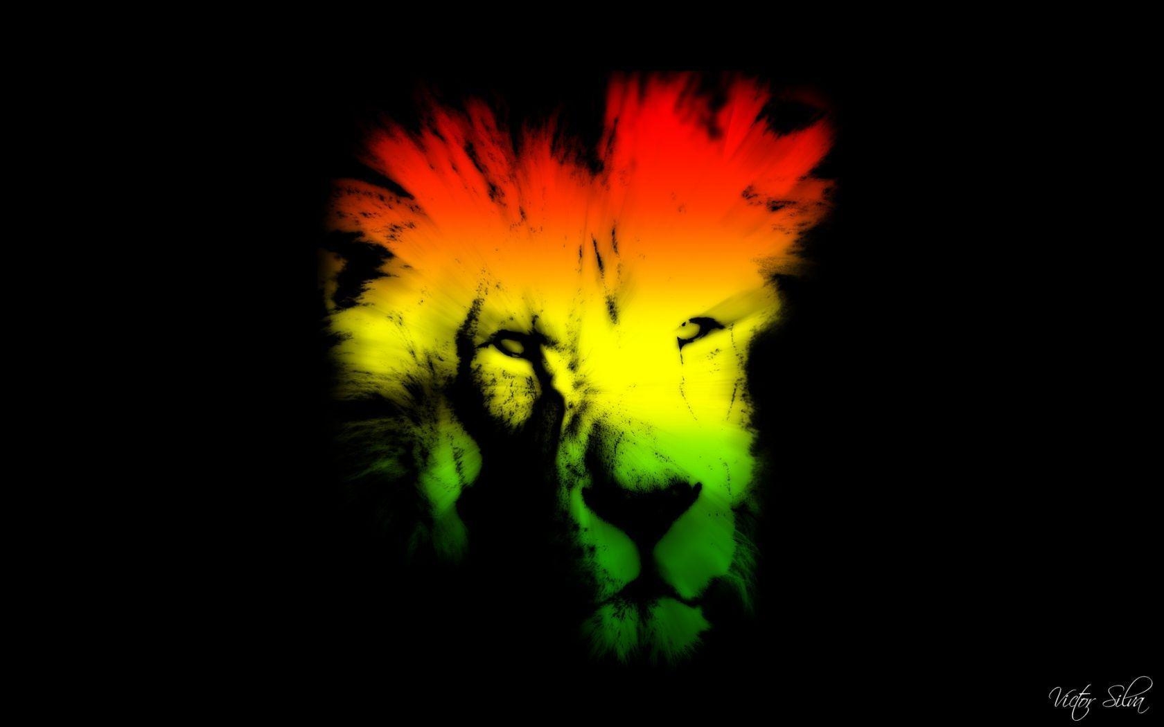 1680x1050 Rasta Lion Wallpaper, Desktop