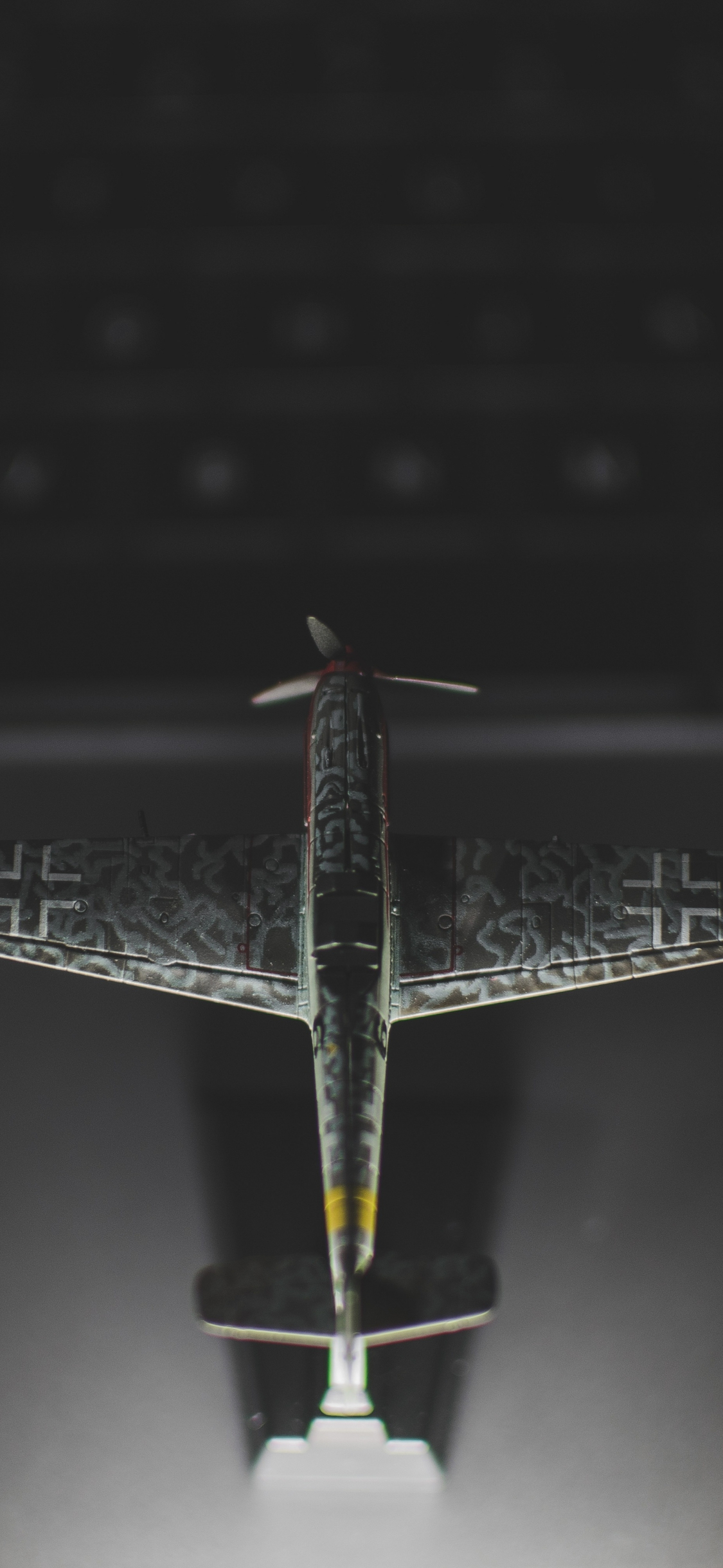 1130x2440 wallpaper  airplane, toy, dark, Phone