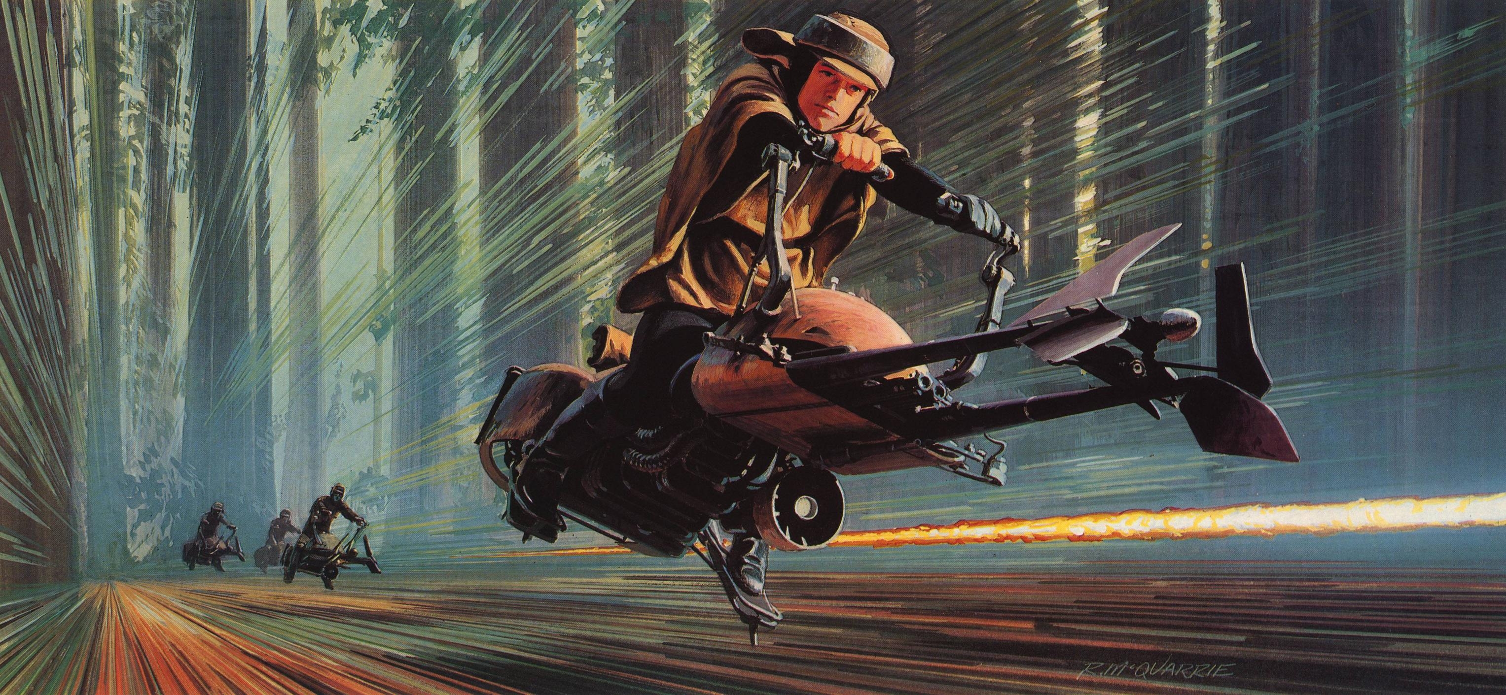 3060x1420 Ralph Mcquarrie Star Wars Concept Art, Dual Screen