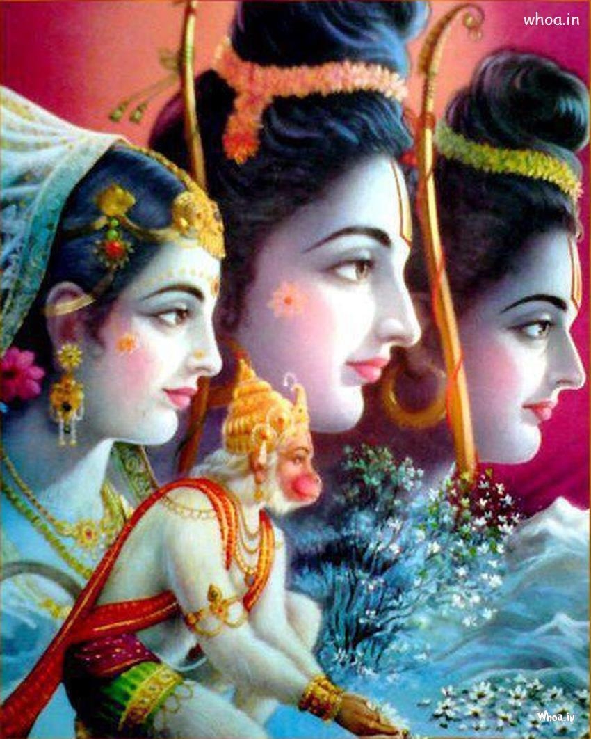 850x1070 Image Of Lord Ram Sita And Laxman HD, Phone