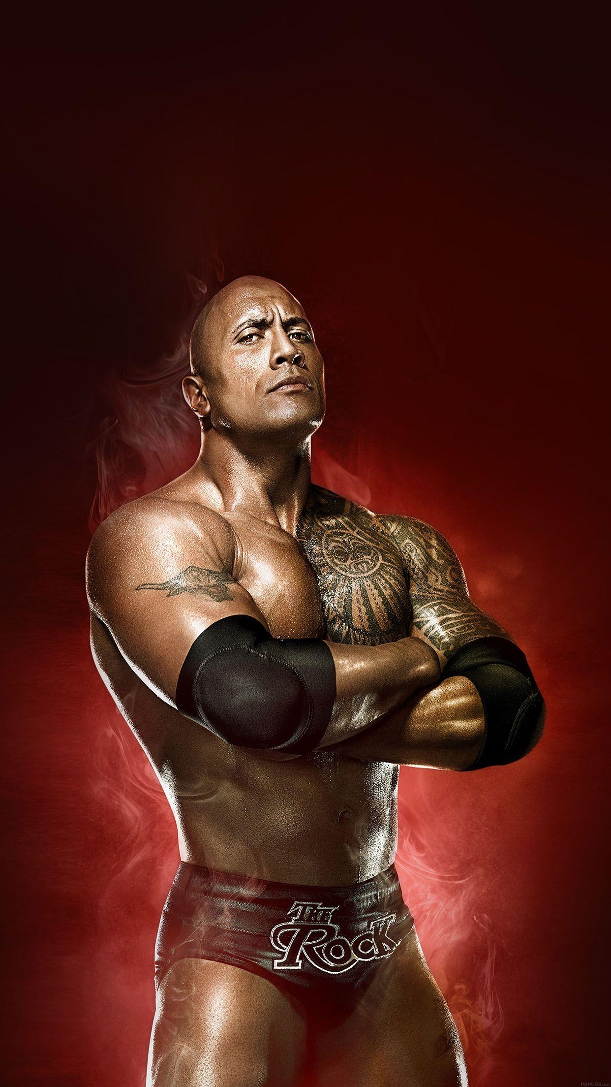 1250x2210 Wallpaper Wwe Rock Champion, Phone