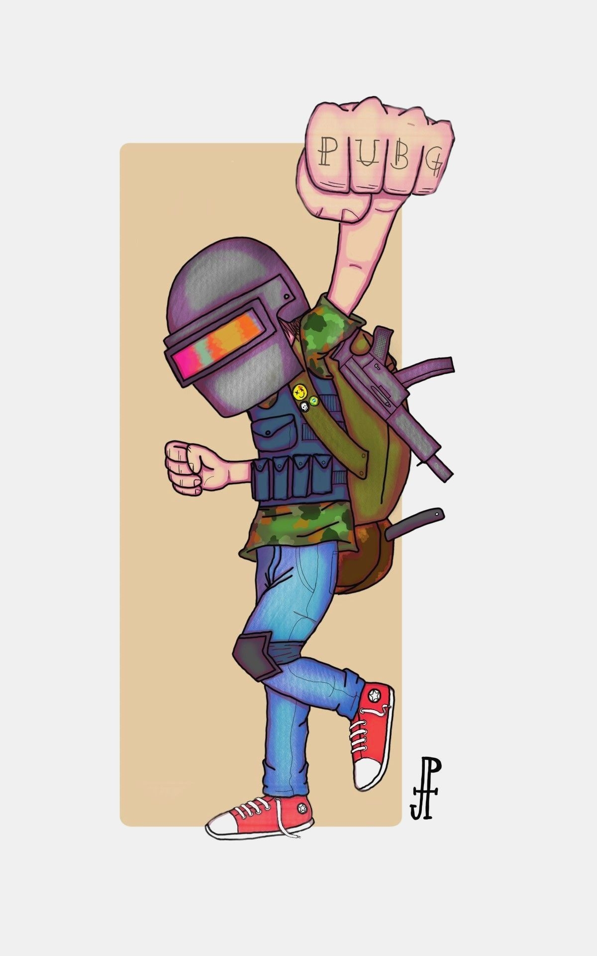 1200x1920 Pubg Cartoon Wallpaper, Phone