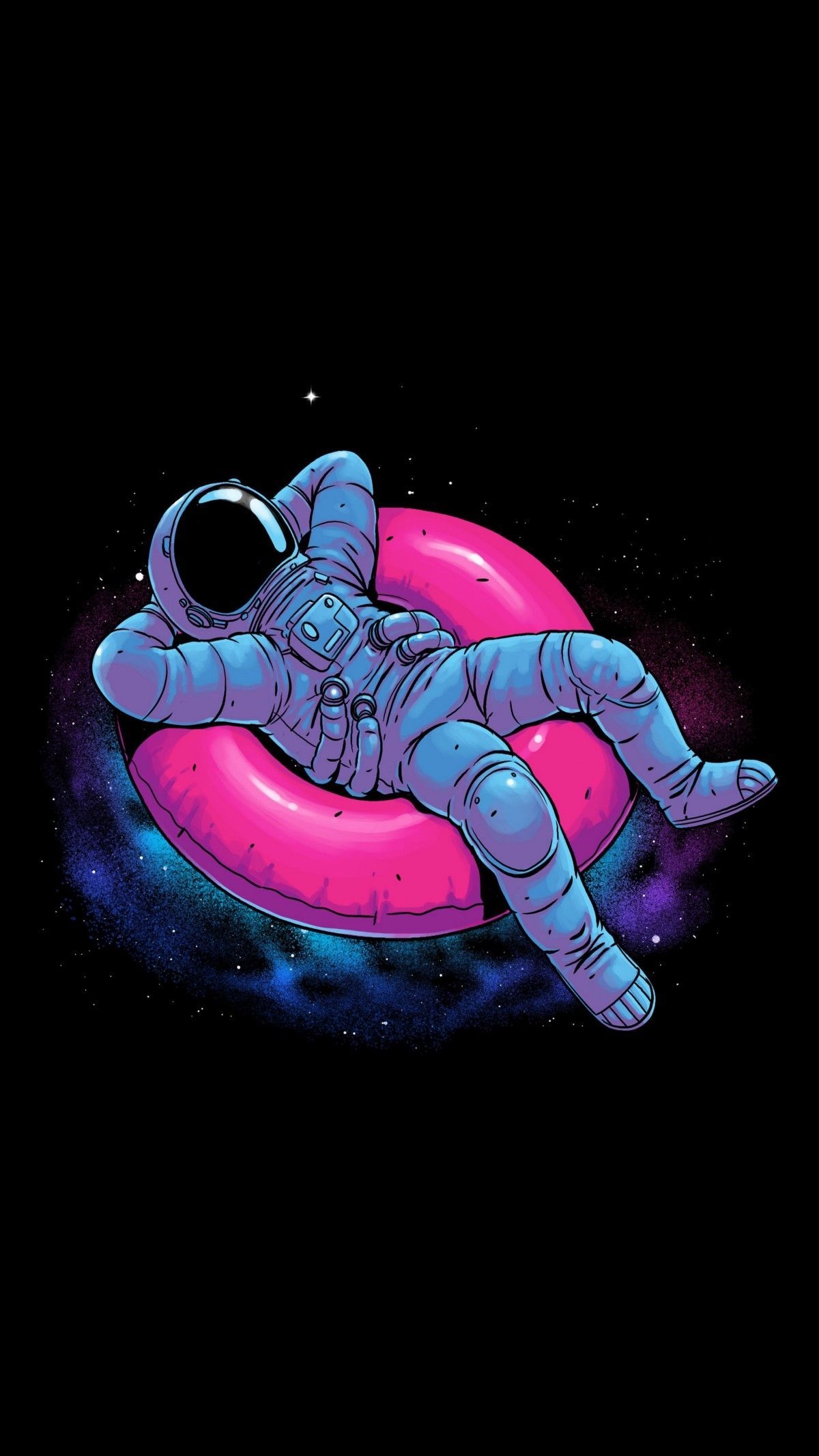 1200x2140 Cartoon, Astronaut, Illustration, Graphic design, Space, Animation. Astronaut wallpaper, Wallpaper space, Astronaut illustration, Phone