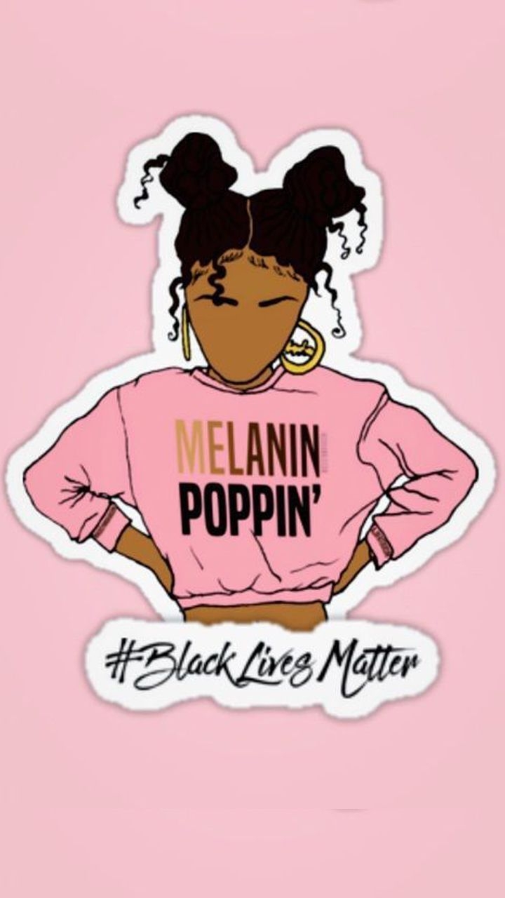 720x1280 Cute Black girls wallpaper for girls wallpaper app. Black girl cartoon, Black girl art, Black love art, Phone