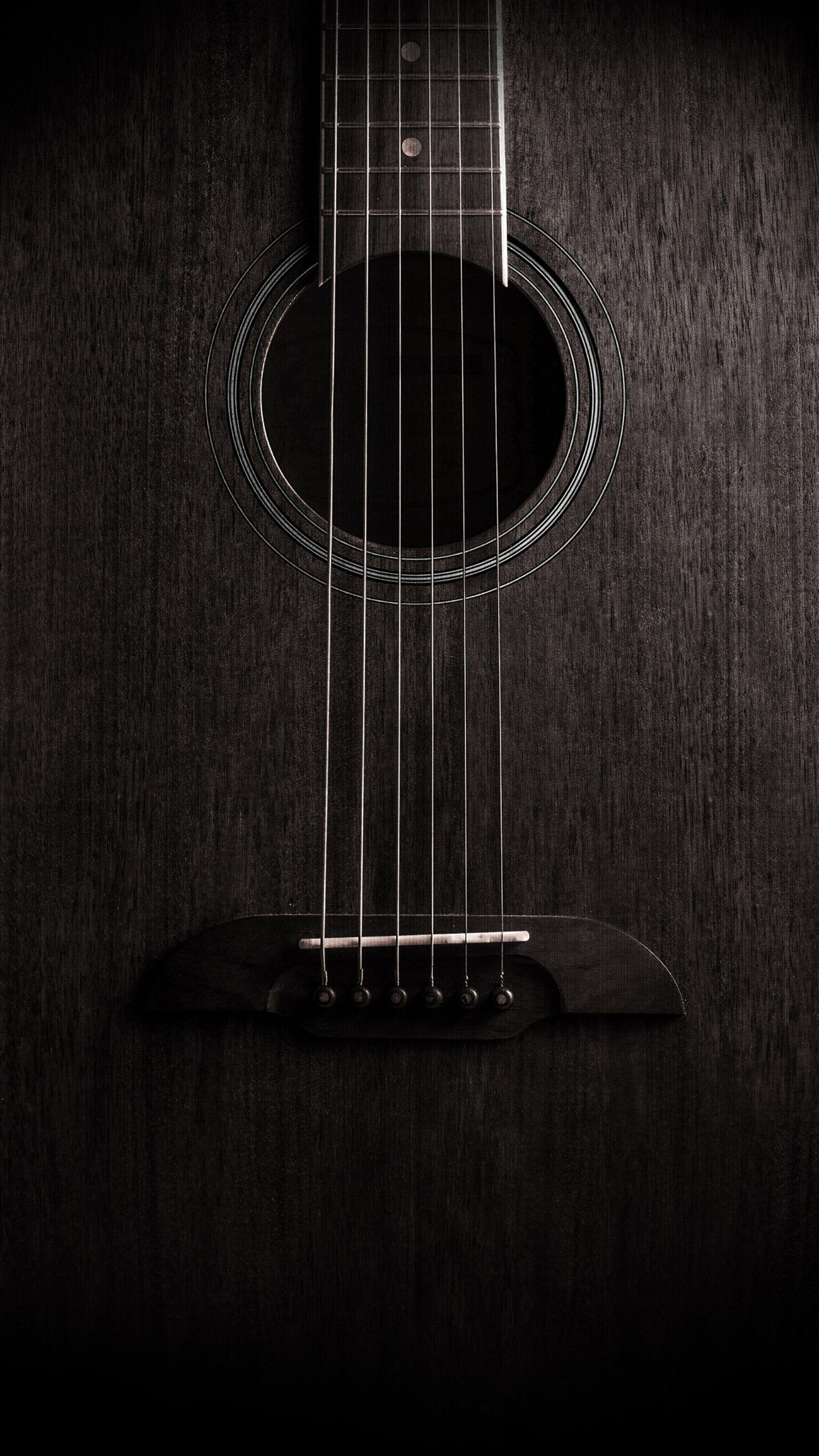 1440x2560 Free download Guitar Dark Music Instrument 4K Wallpaper Best, Phone