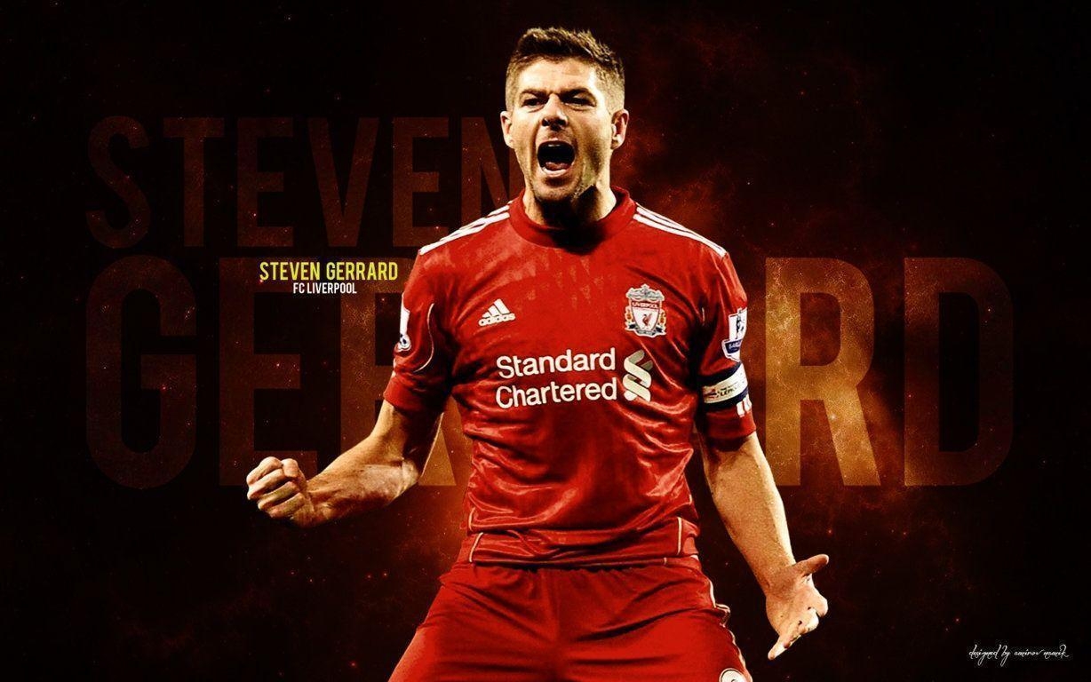 1230x770 Steven Gerrard wallpaper footballer cup red full HD. Free, Desktop