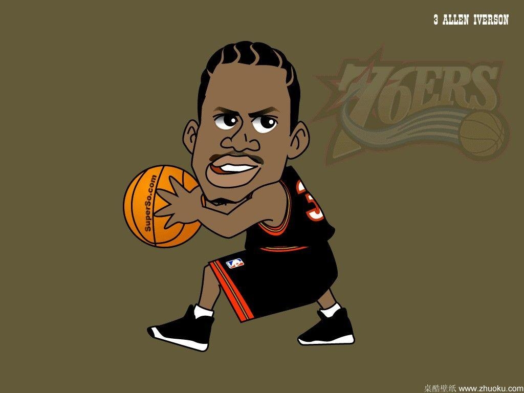 1030x770 Cartoon Iverson. Cartoon wallpaper, Cartoon pics, Basketball, Desktop