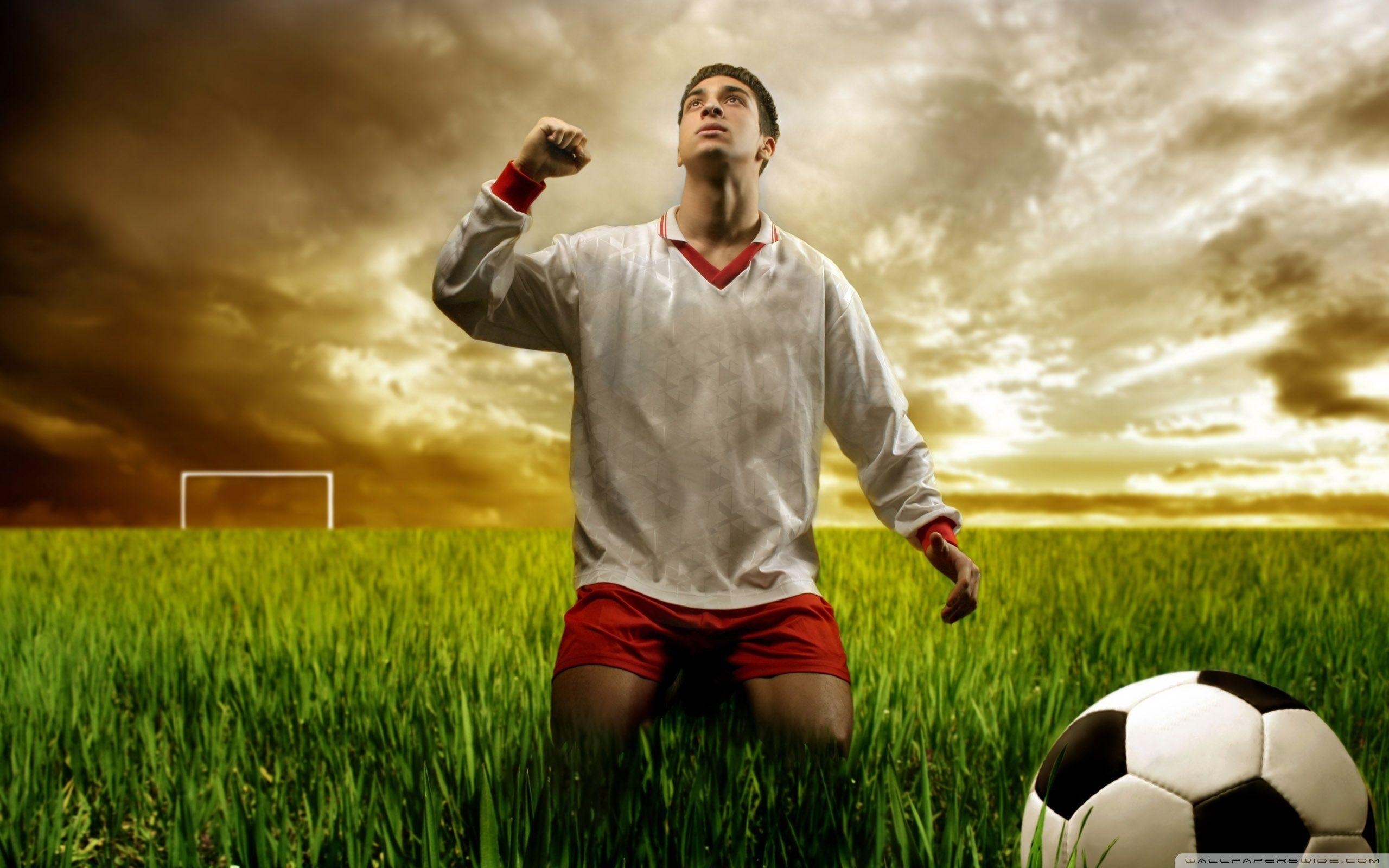 2560x1600 Soccer Player Praying HD desktop wallpaper, High Definition, Desktop