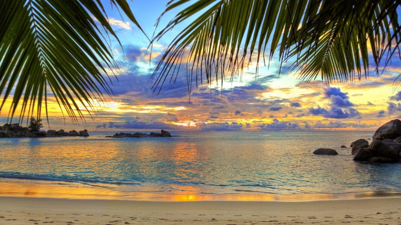 1370x770 Lapx768 Beach Wallpaper HD, Desktop Background. Beach wallpaper, Beach mural, Beach wall murals, Desktop