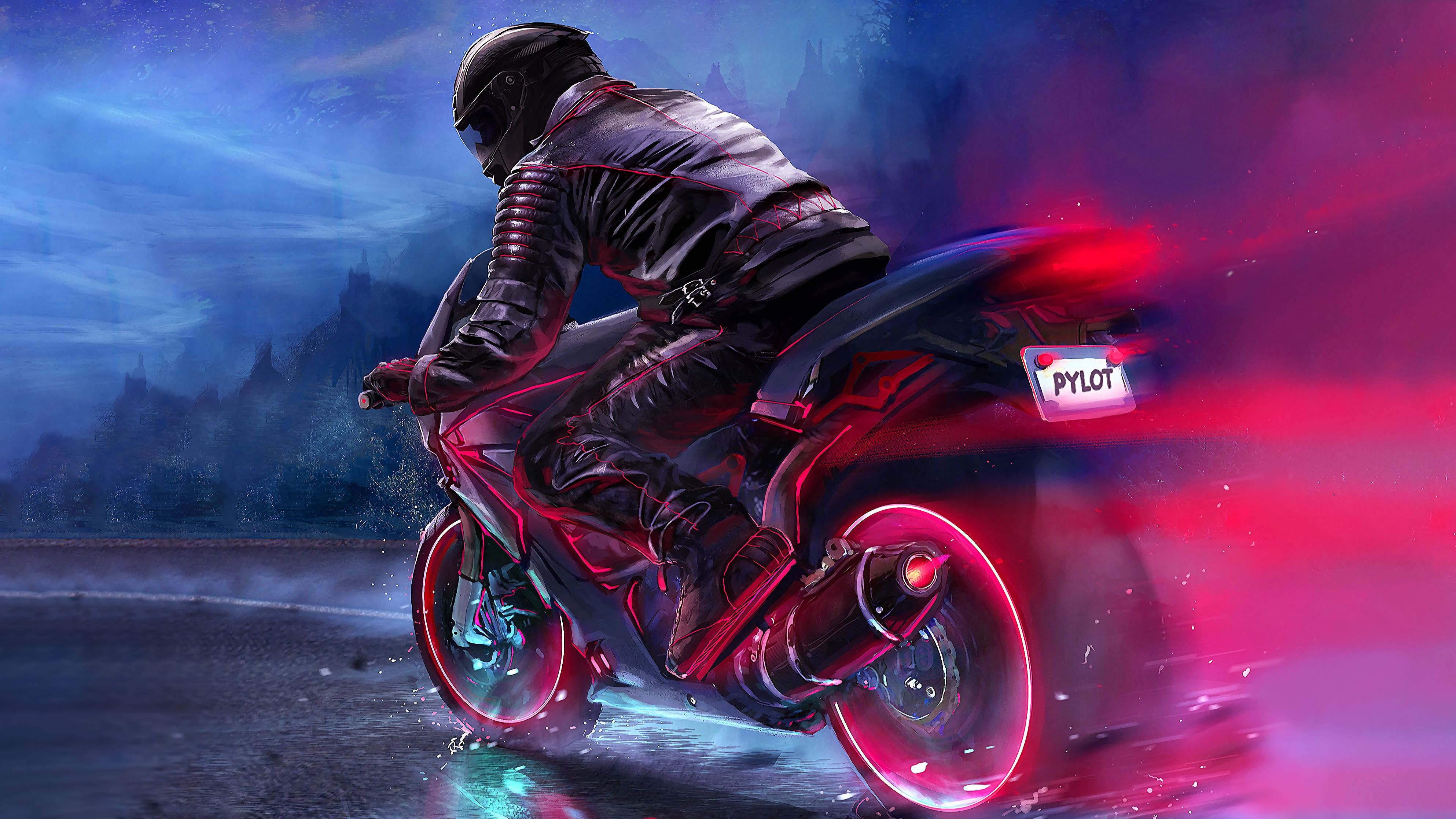 3980x2240 Retro Bike Rider 4k iPad Pro Retina Display HD 4k, Desktop