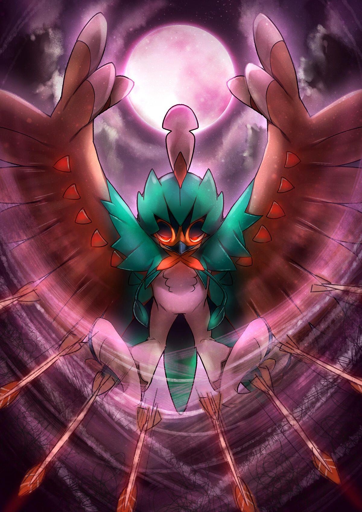 1200x1700 Decidueye used Ominous Wind!. Pokémon Sun and Moon, Phone