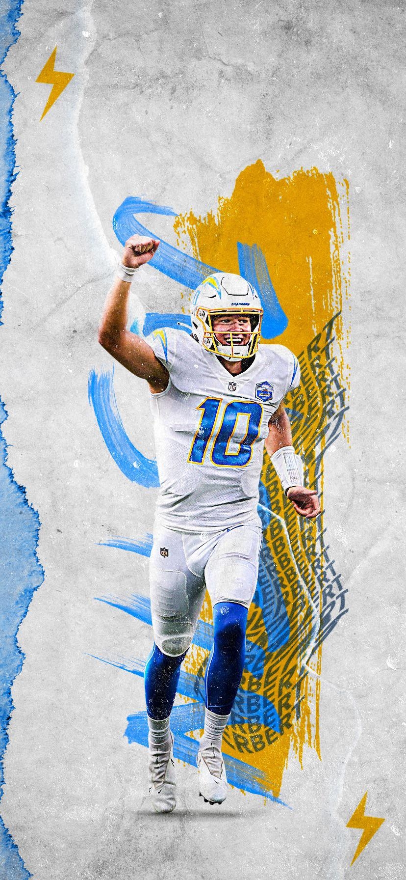 830x1800 As Herbert keeps breaking records, the team keeps breaking hearts. # Wallpaper: Chargers, Phone