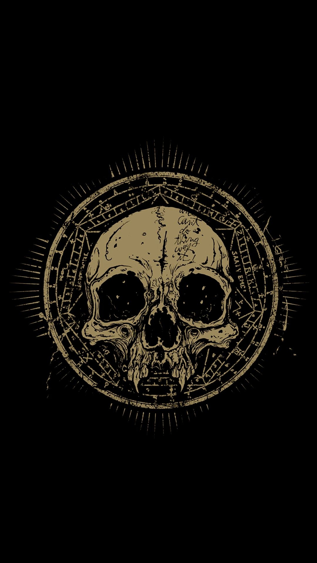 1080x1920 Golden Skull Gold Skull Wallpaper, Phone