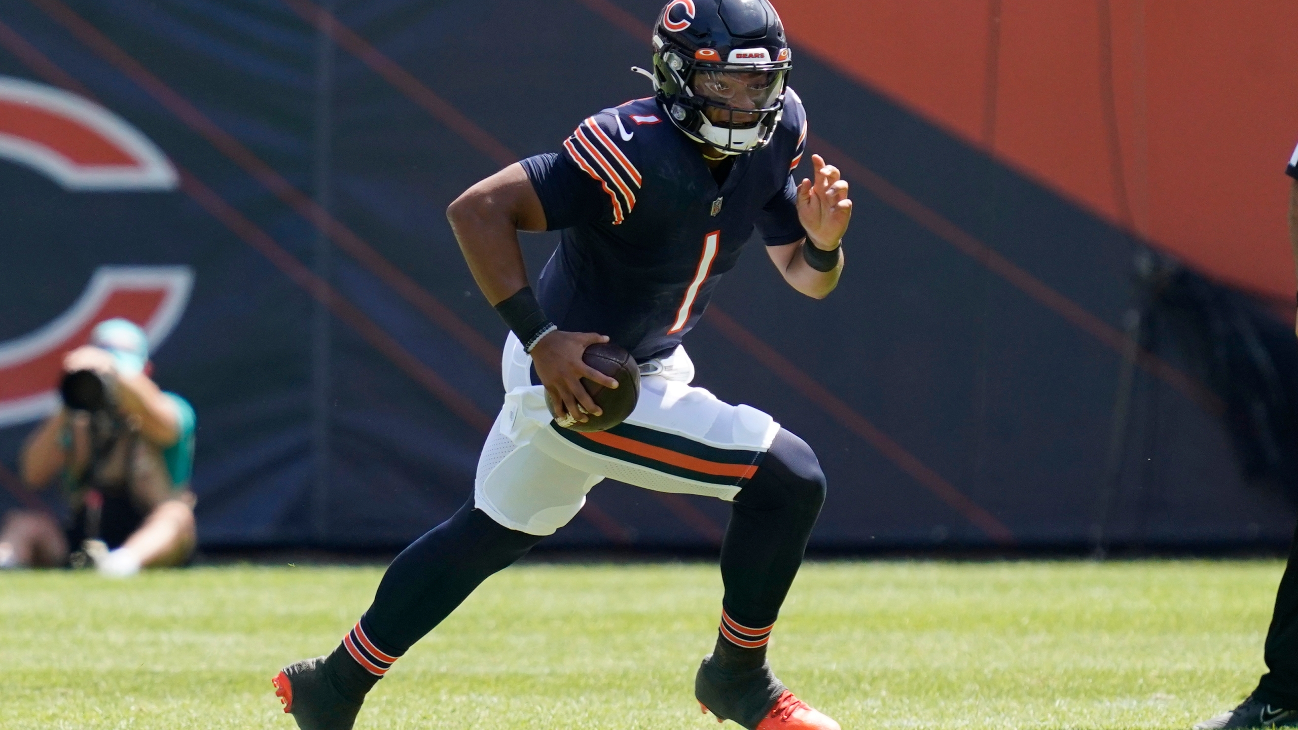 2560x1440 SportsClick: Should Justin Fields start Week 1 for the Bears?. WGN Radio 720's Very Own, Desktop