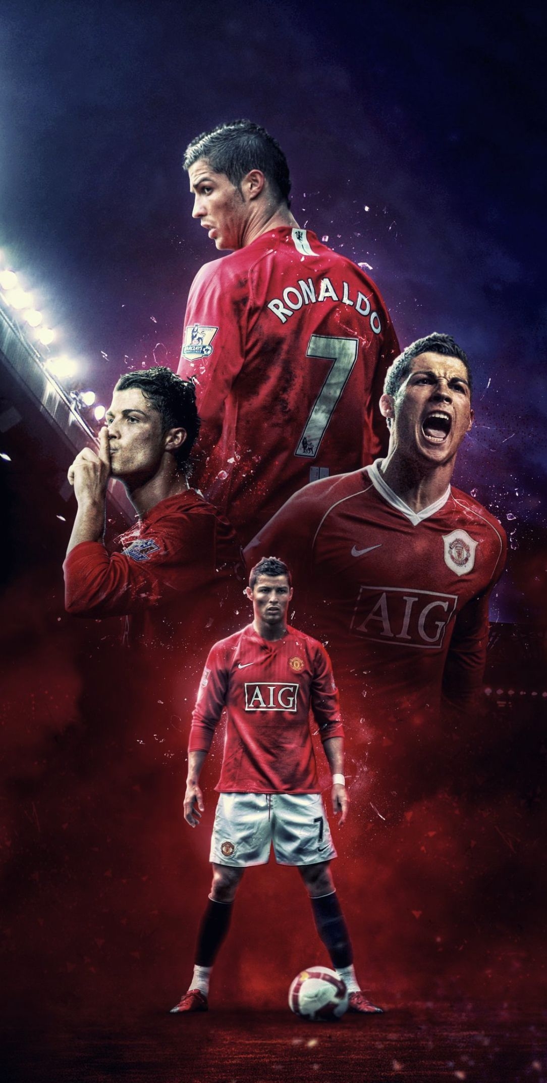 1090x2150 Ronaldo Man U. คริสเตียโน โรนัลโด, ลูกฟุตบอล, แมนเชสเตอร์ยูไนเต็ด, Phone