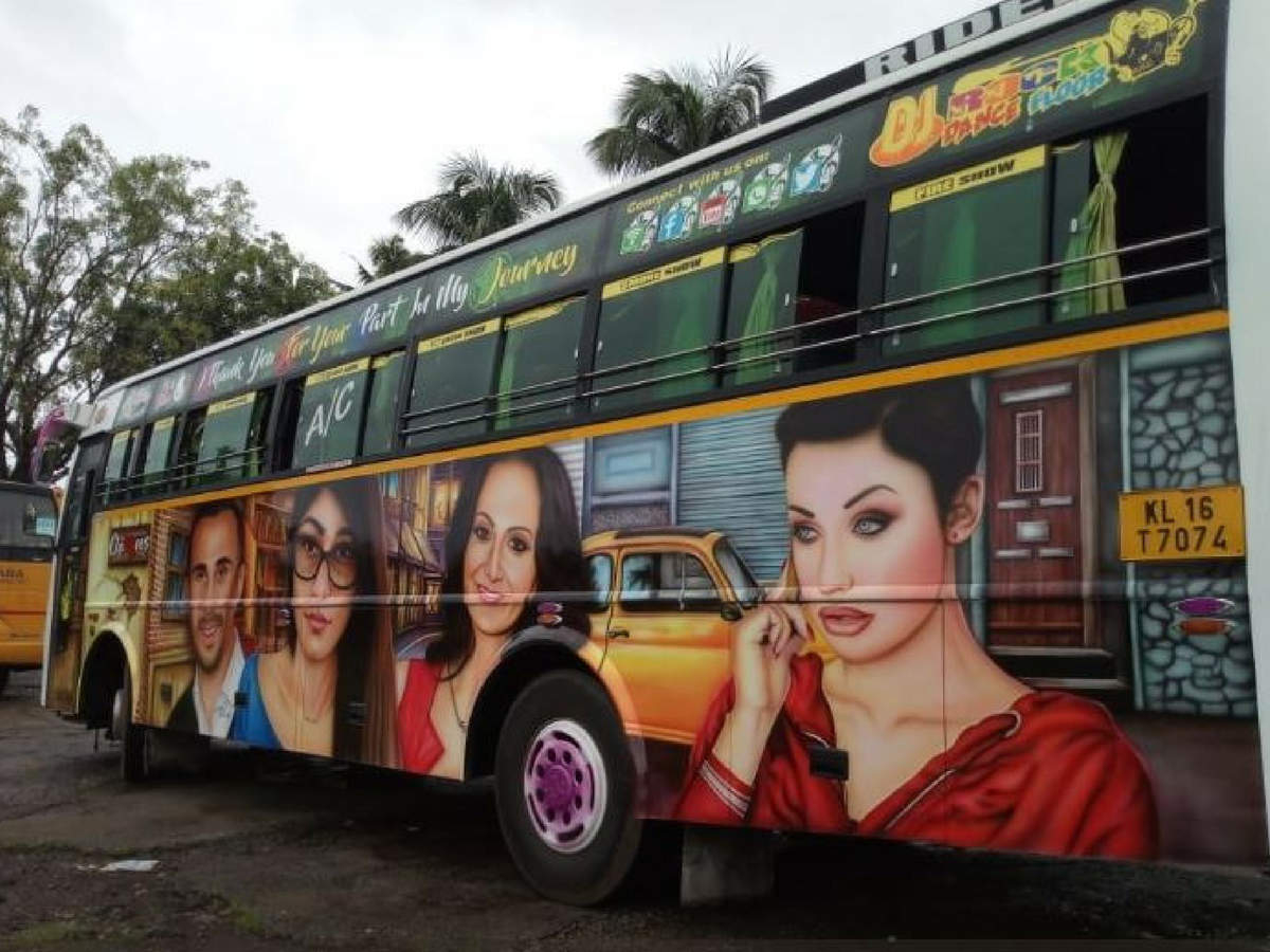 1200x900 Picture of Kerala tourist bus having adult film stars painted all, Desktop