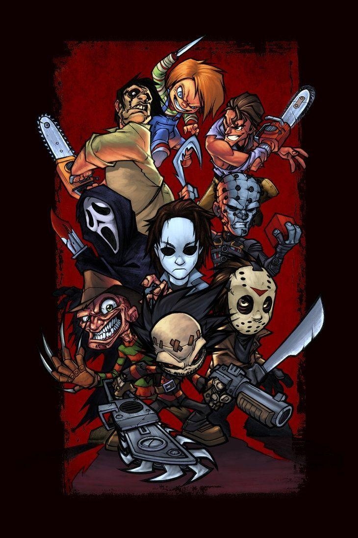 730x1100 Horror Villains Wallpaper Free Horror Villains Background, Phone