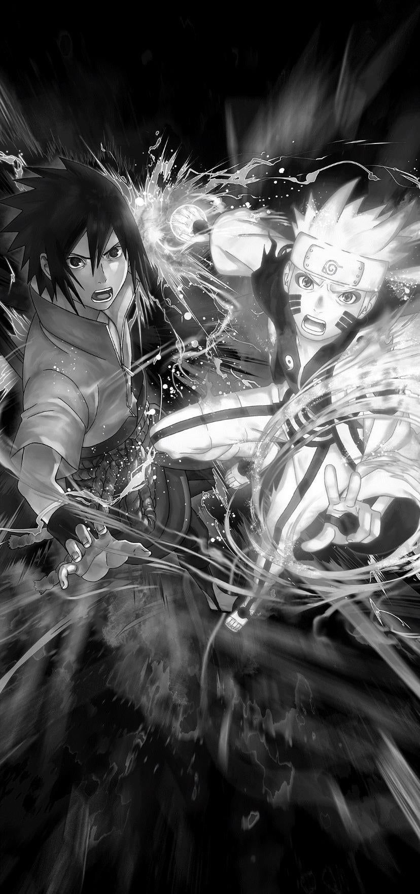 830x1770 Black And White Anime Wallpaper iPhone, Phone