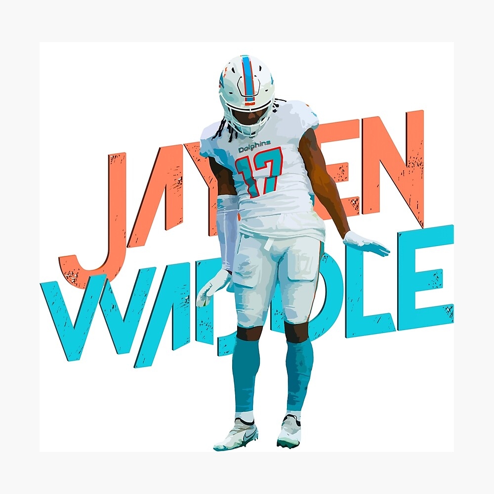 1000x1000 Jaylen Waddle Poster, Phone