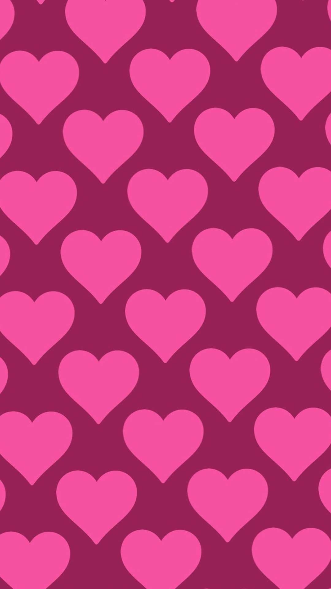 1080x1920 Aesthetic Wallpaper Hearts, Phone