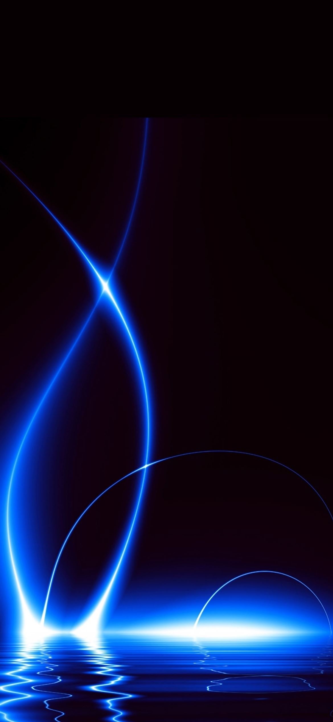 1170x2540 Blue Lights iPhone Wallpaper Free Download, Phone