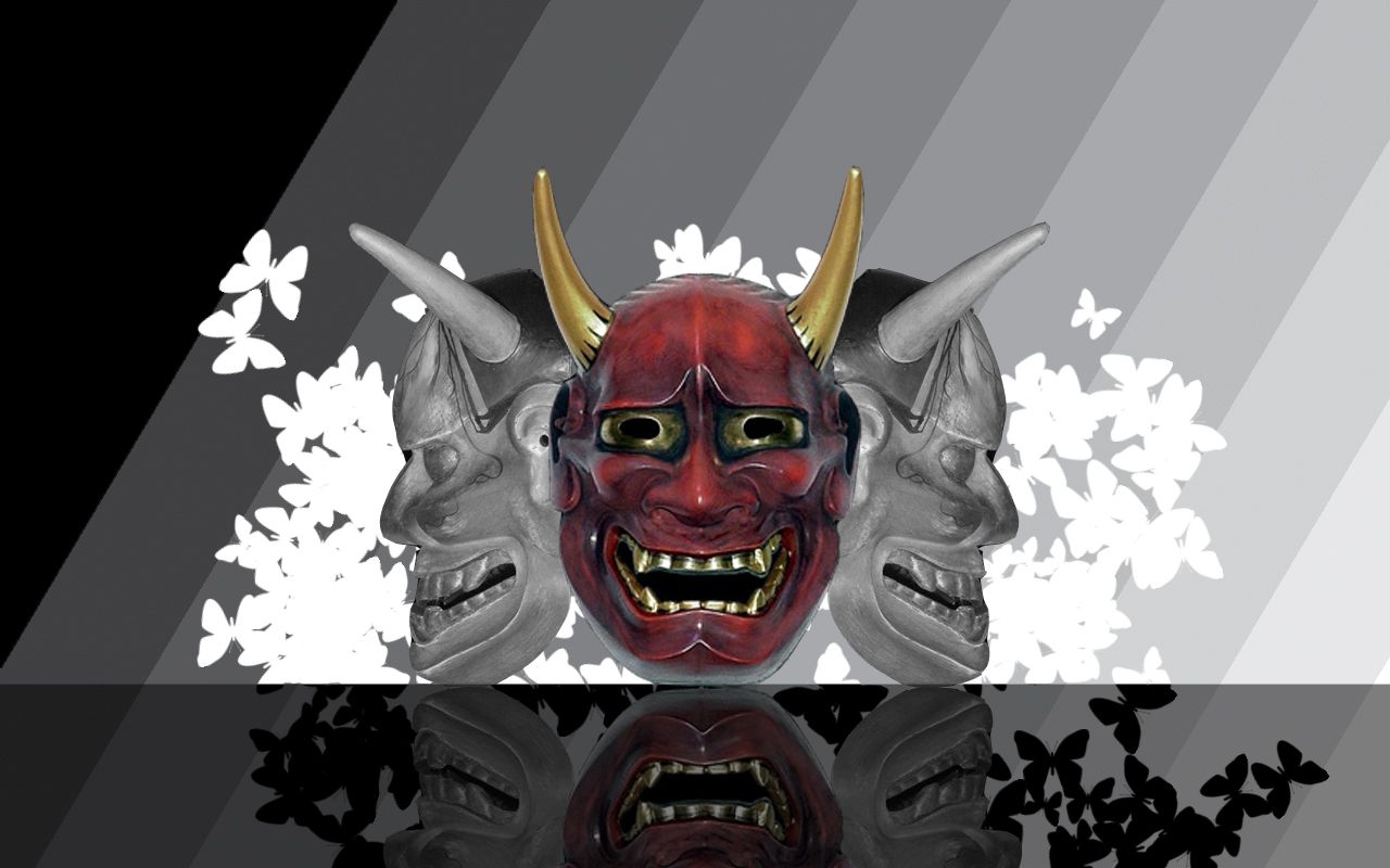 1280x800 Oni Wallpaper. Oni Demon Wallpaper, Oni Mask Wallpaper and Halo Oni Wallpaper, Desktop