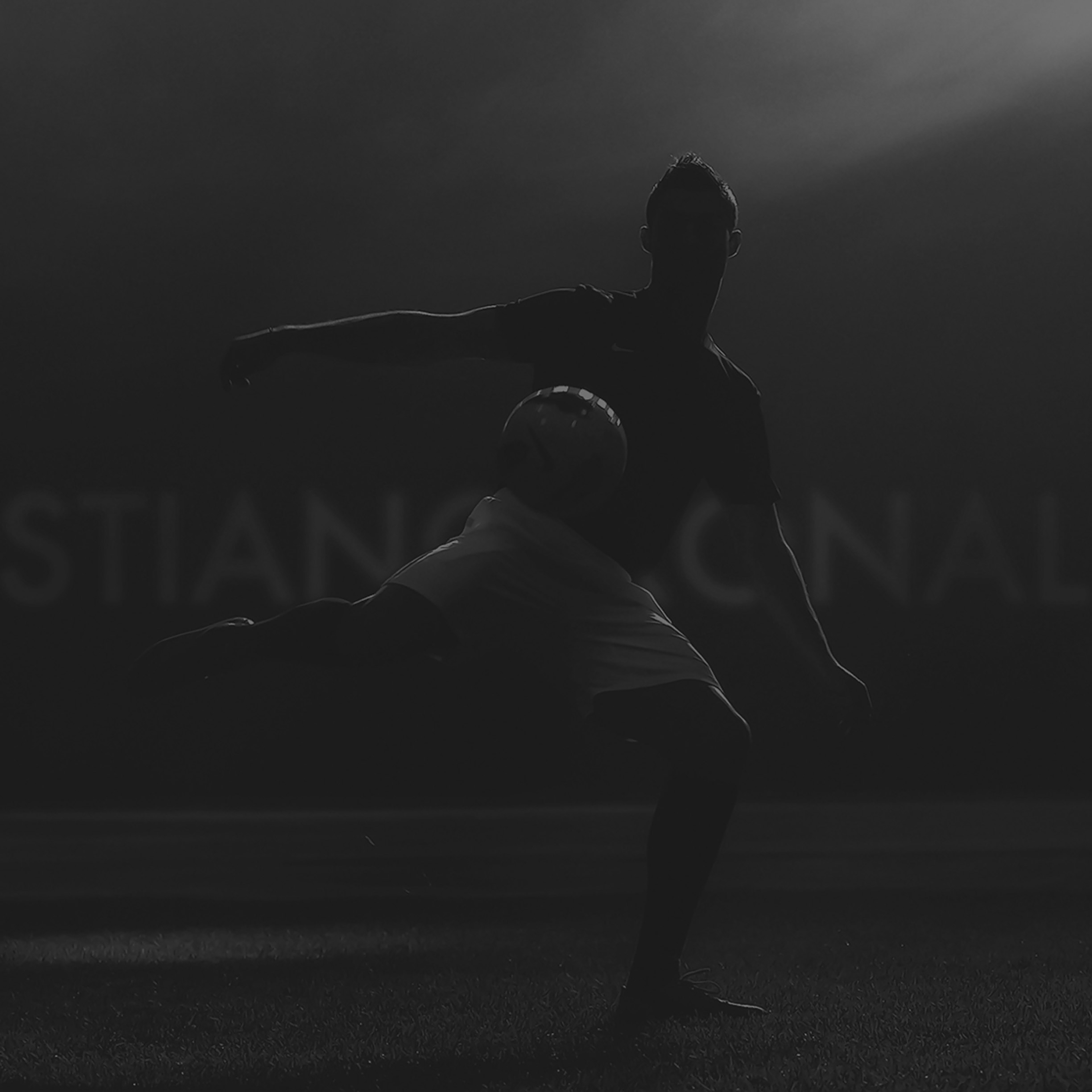 2740x2740 Wallpaper Christiano Ronaldo In Dark Sports Face, Phone