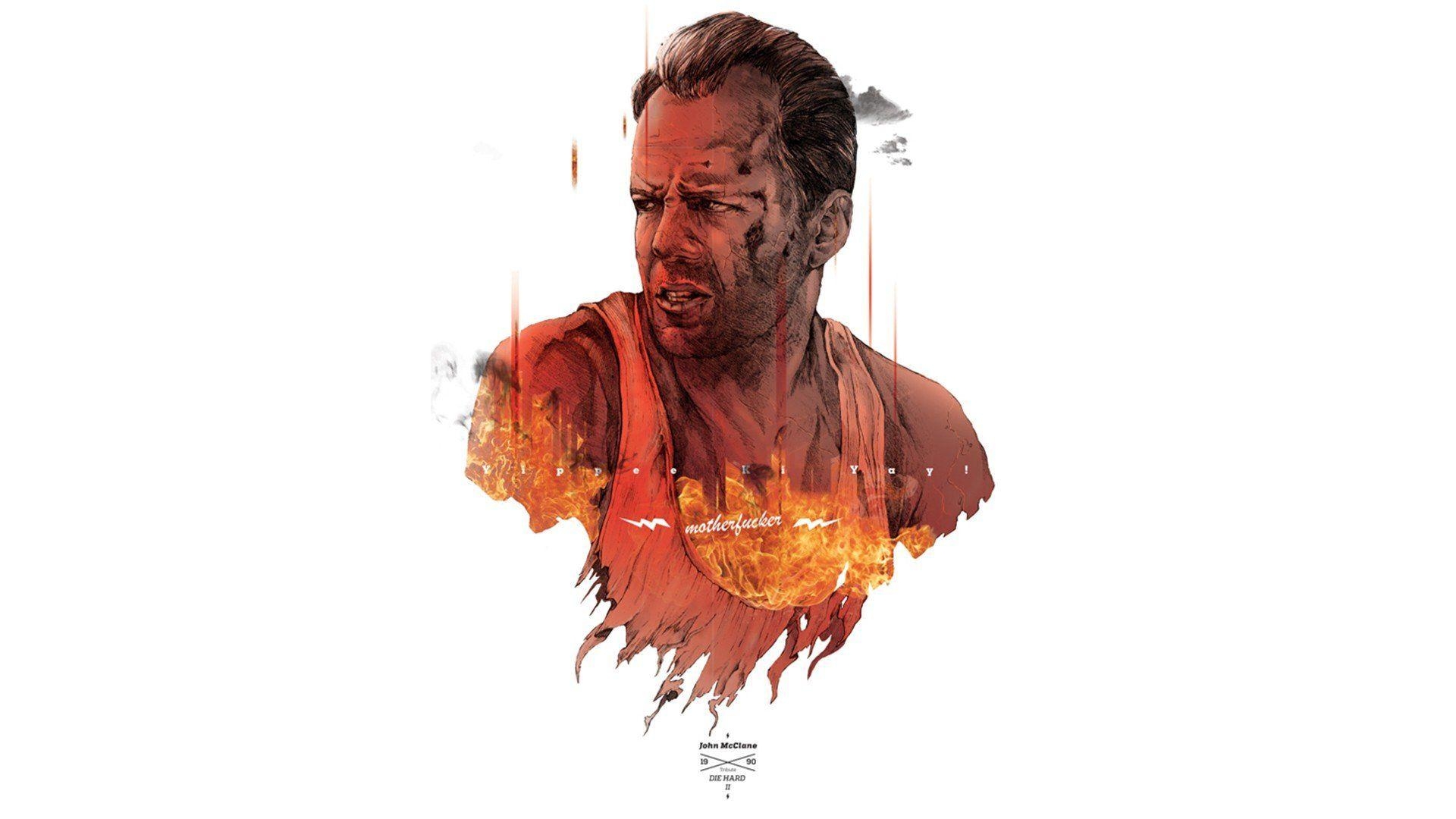 1920x1080 Movies Die Hard Bruce Willis fan art john mcclain action movie, Desktop