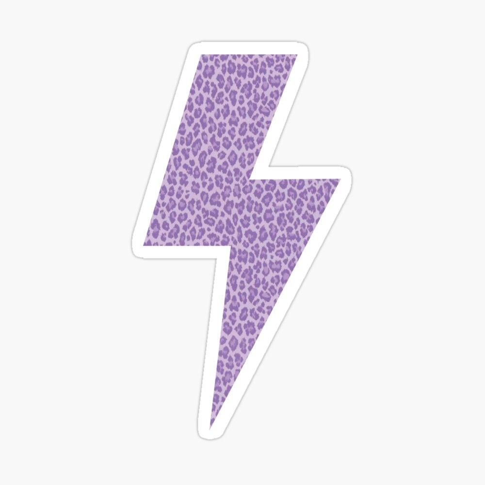 1000x1000 purple leopard print lightning bolt Sticker by mahayes. Purple wallpaper iphone, Pink and purple wallpaper, Purple wallpaper phone, Phone