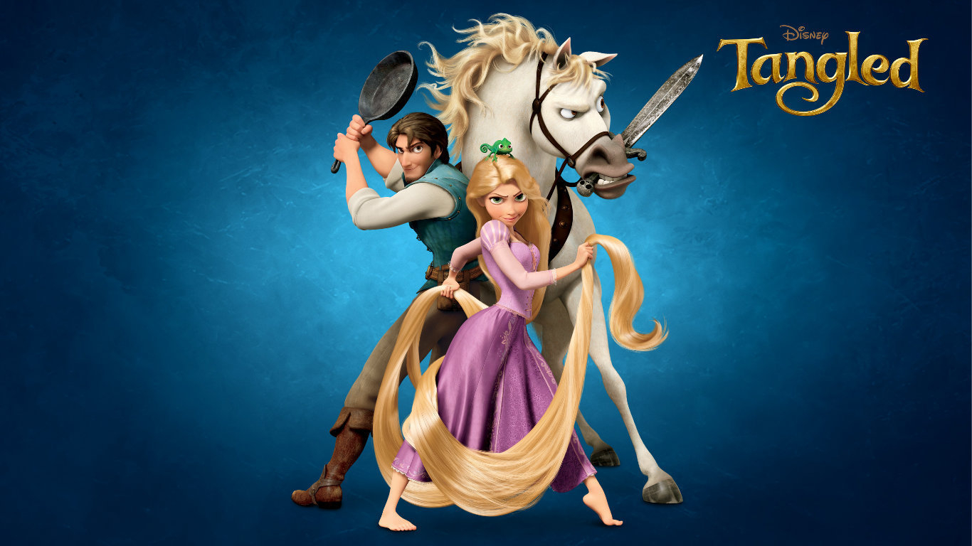 1370x770 Tangled wallpaper, Desktop