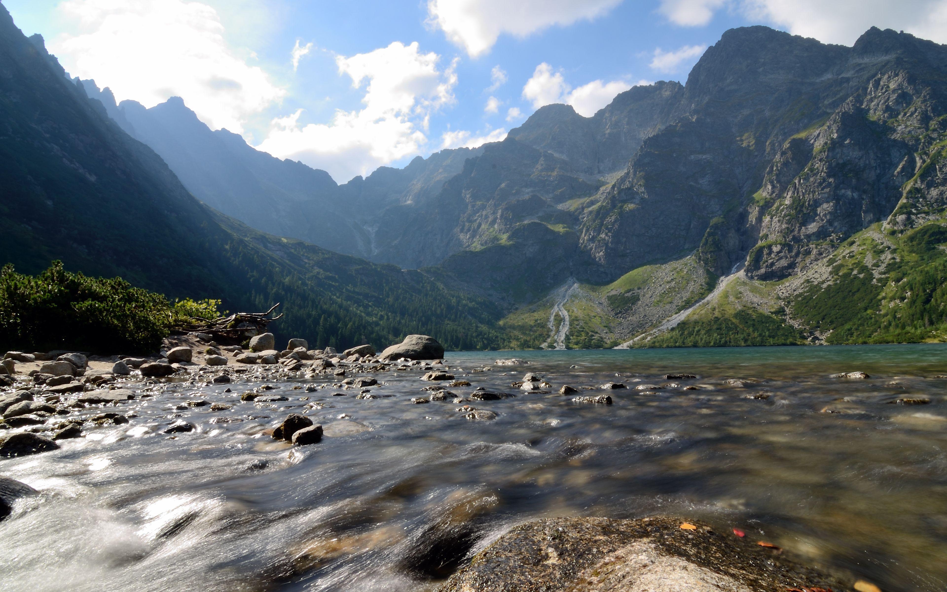 3840x2400 The largest mountain lake in the region, Poland wallpaper, Desktop