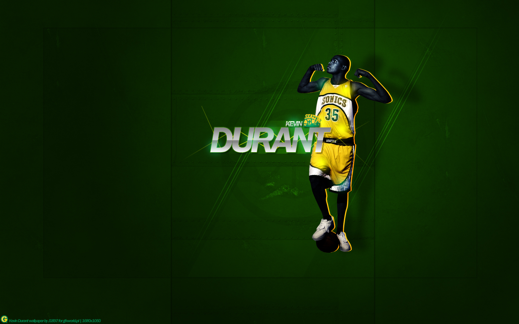 1680x1050 Kevin Durant Supersonics Wallpaper 60744, Desktop