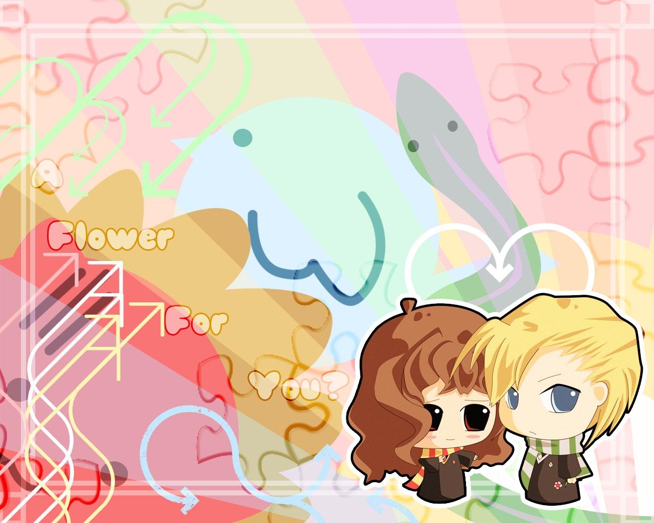 1280x1030 Cute Anime Couple Chibi HD Wallpaper For Desktop Background. HD, Desktop