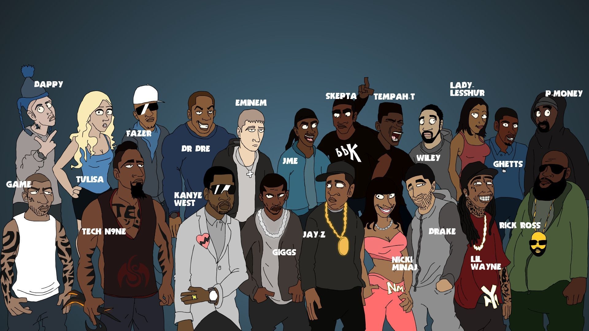 1920x1080 New Rappers Wallpaper, Desktop