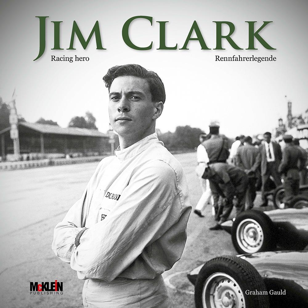 1000x1000 Jim Clark hero. Books. McKlein Store. RallyWebShop, Phone