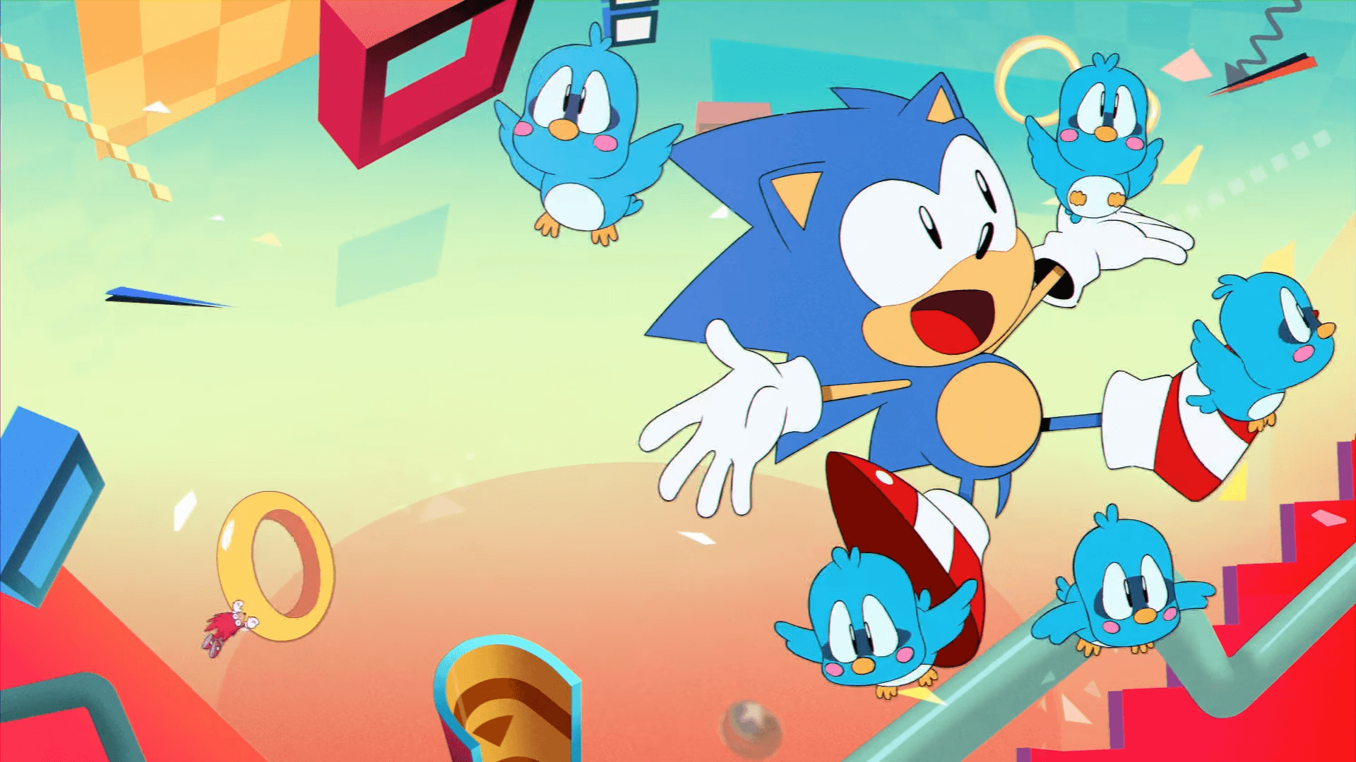 1920x1080 A cool Sonic Mania wallpaper from the opening animation[1920 x 1080], Desktop