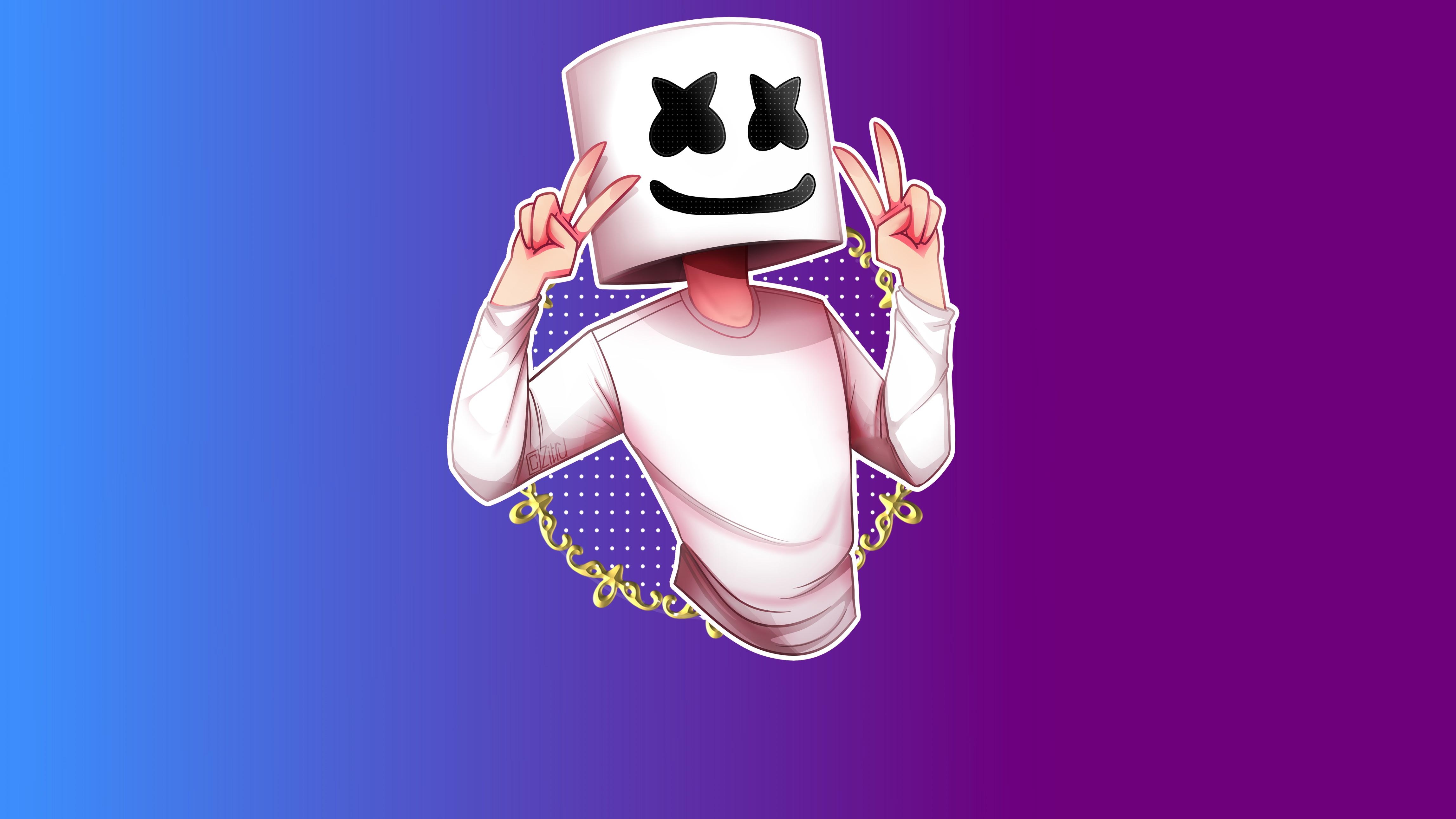 4600x2590 Marshmello Minimalism, HD Music, 4k Wallpaper, Image, Desktop