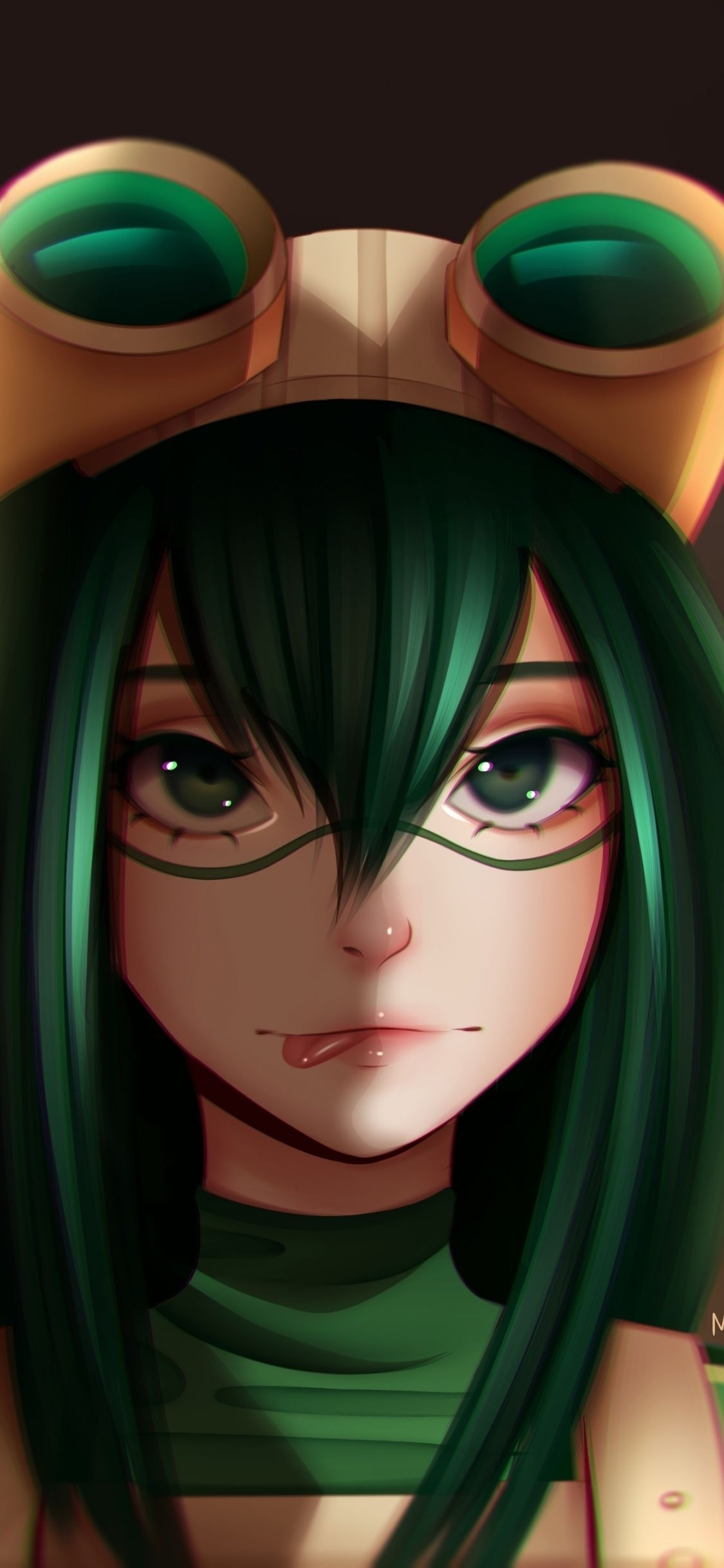 1130x2440 Download  wallpaper my hero academia, tsuyu asui, cute, Phone