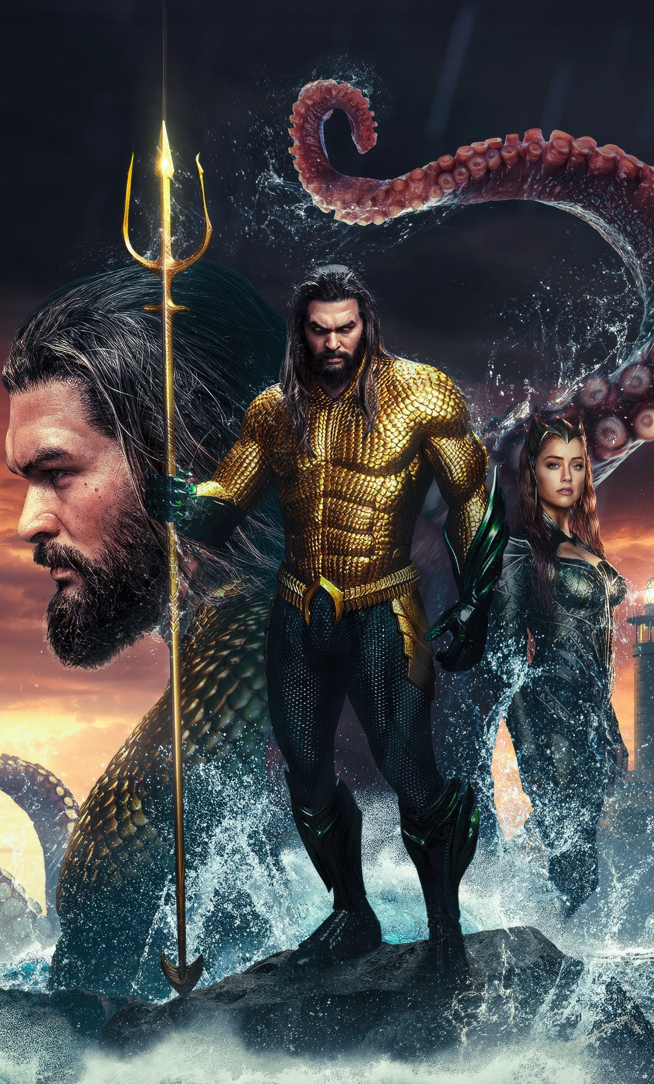 1280x2120 Download wallpaper  aquaman and the lost kingdom, artwork, fan made poster, iphone 6 plus,  HD background, 30181, Phone