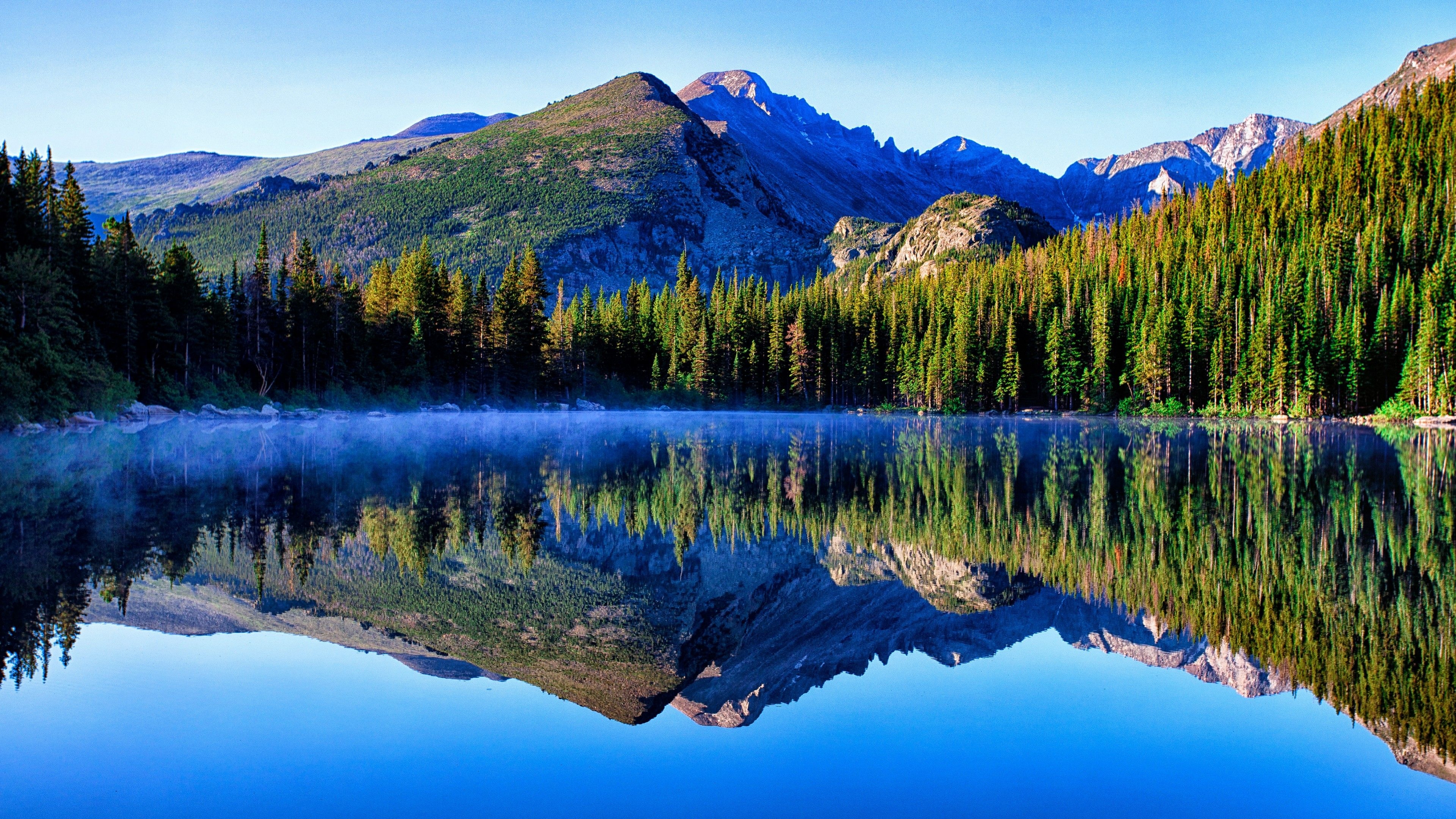 3840x2160 Bear Lake Mountain National Park, Colorado Wallpaper, Desktop